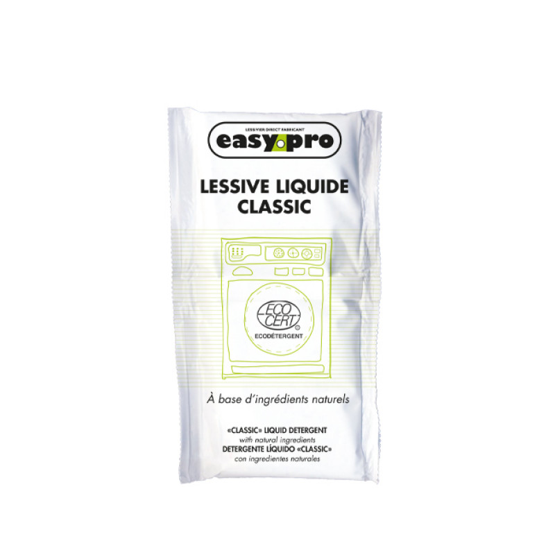 Doses de lessive liquide écologiques Easypro pour laverie automatique