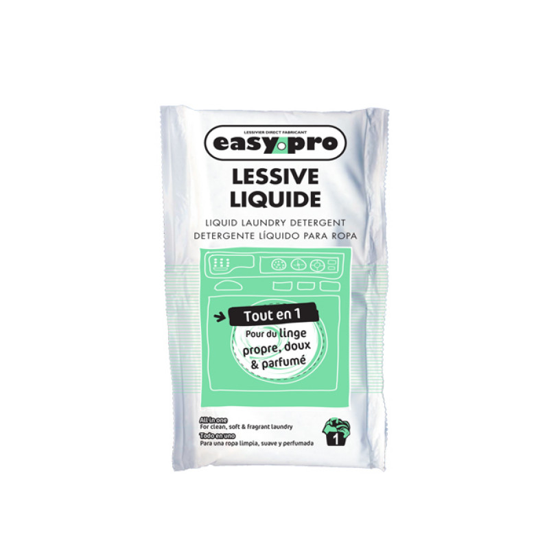 Lessive liquide en dose de 75 mL Easypro pour laverie