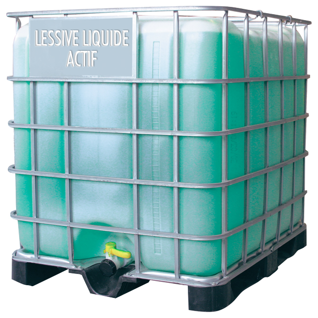 Lessive liquide professionnelle vendue en cuve