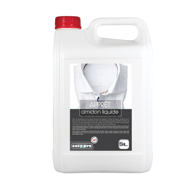 Bidon de 5 L d'apprêt amidon liquide professionnel