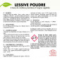Lessive professionnelle en poudre écologique