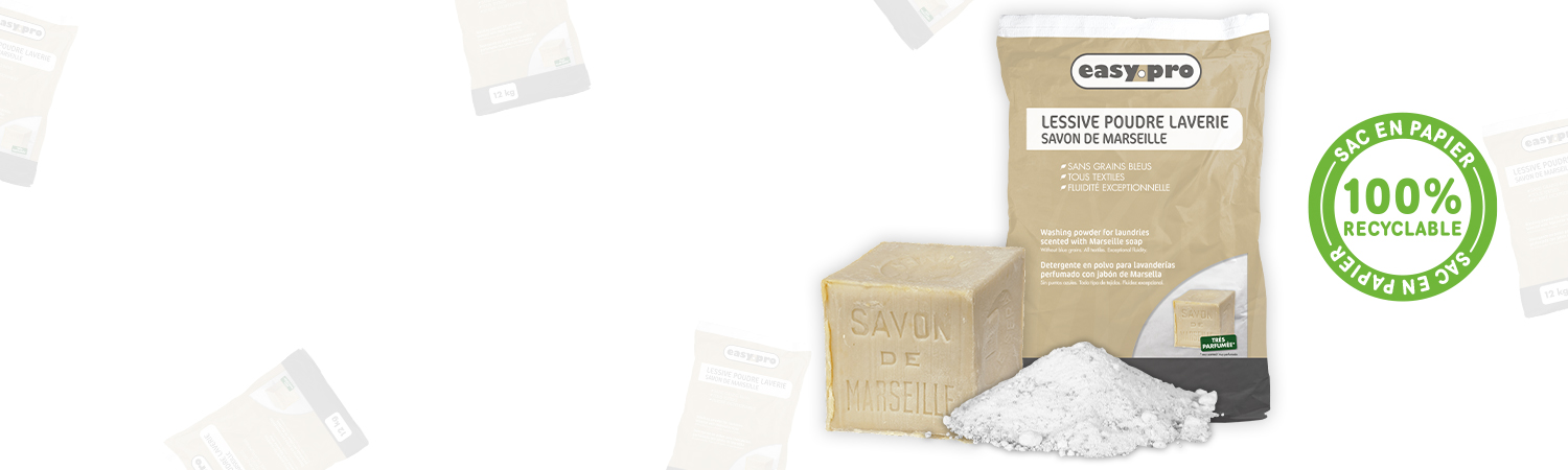 Lessive en poudre au savon de Marseille Easypro