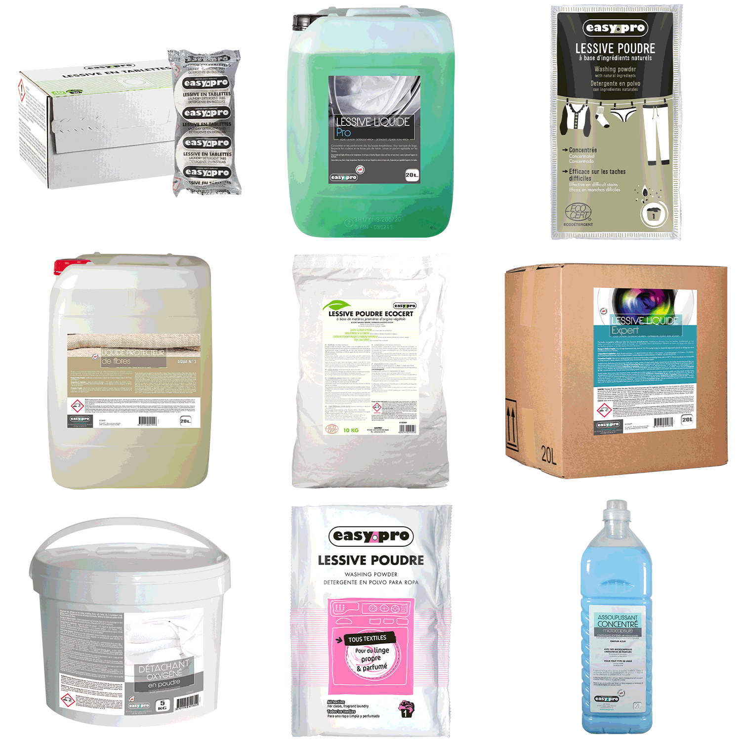 Easypro Fournisseur nยฐ1 de lessive professionnelle Easypro