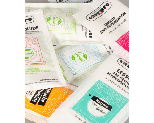 Dosettes d'adoucissant et de détachants linge